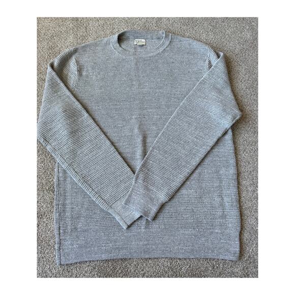 J Crew Other - J Crew Mens Gray Cotton Knit Sweater Sz M